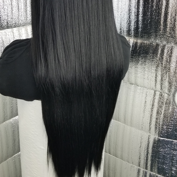 Sexy  human hair lace front wig main image 4